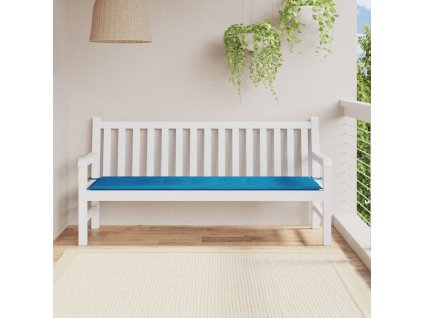 Poduška na zahradní lavici modrá 180x50x3 cm oxfordská látka
