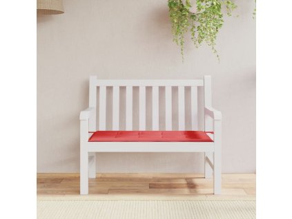 Poduška na zahradní lavici červená 120x50x4 cm oxfordská látka