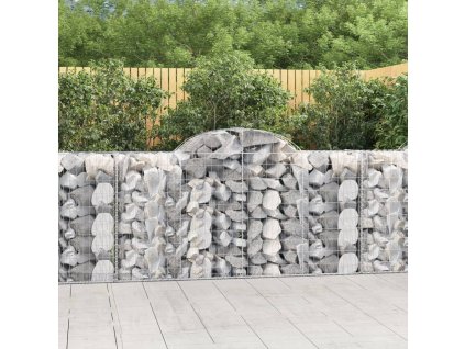 Klenuté gabionové koše 30ks 200x50x100/120cm pozinkované železo