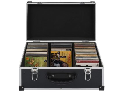 Kufr na CD na 60 CD hliník ABS černý