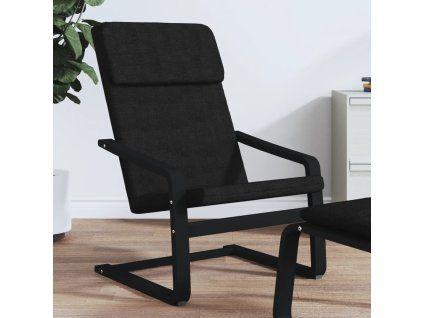 Relaxační židle černá textil 351058