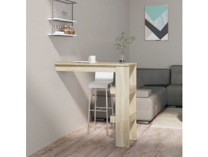 Nástěnný barový stolek sonoma 102x45x103,5 cm kompozitní dřevo