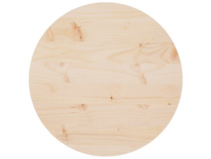 Stolní deska Ø 50 x 2,5 cm masivní borové dřevo