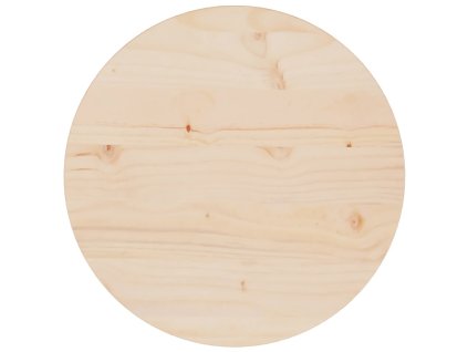 Stolní deska Ø 40 x 2,5 cm masivní borové dřevo