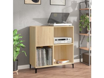 Skříňka na LP desky dub sonoma 84,5x38x89 cm kompozitní dřevo