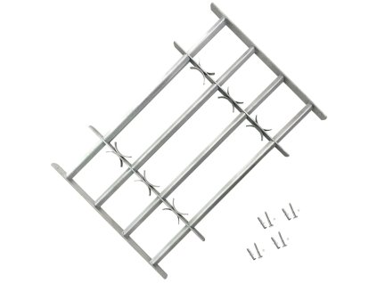 Nastavitelná bezpečnostní okenní mříž se 4 příčkami 700–1050 mm