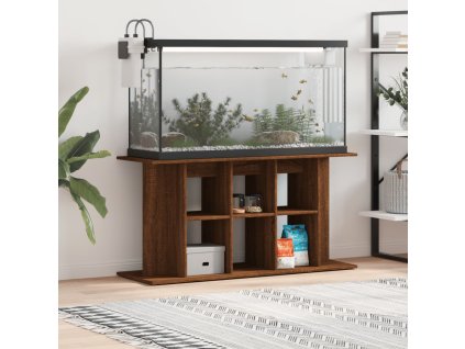 Stojan na akvárium hnědý dub 120 x 40 x 60 cm kompozitní dřevo