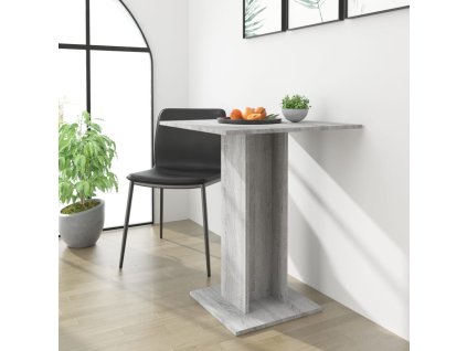 Bistro stolek šedý sonoma 60 x 60 x 75 cm kompozitní dřevo