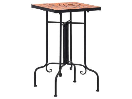 Mozaikový odkládací stolek terakota keramika