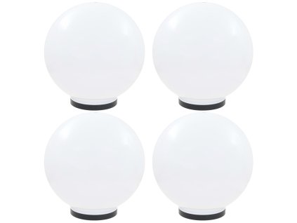 Kulovité LED lampy 4 ks koule 40 cm PMMA