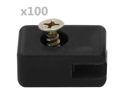 Držák napínacího drátu plotu se šroubem 100 setů antracitový