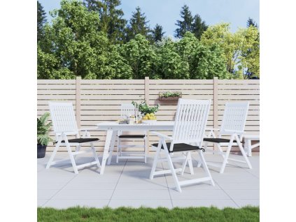 Podušky na zahradní židli 4 ks černé 40x40x4 cm látka oxford