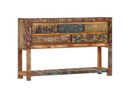 Příborník 120 x 30 x 75 cm masivní recyklované dřevo