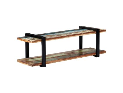 TV stolek 130 x 40 x 40 cm masivní recyklované dřevo
