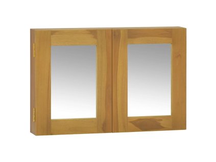 Zrcadlová skříňka 60 x 10 x 40 cm masivní teakové dřevo