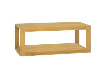 Nástěnná koupelnová skříňka 90 x 45 x 35 cm masivní teak