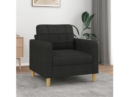 Křeslo černé 60 cm textil