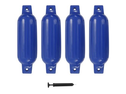 Lodní nárazník 4 ks modrý 41 x 11,5 cm PVC