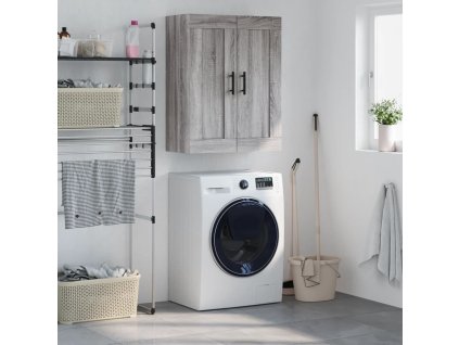 Nástěnná skříňka šedá sonoma 69,5 x 34 x 90 cm kompozitní dřevo