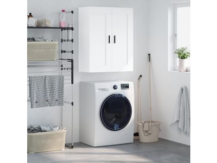 Nástěnná skříňka bílá 69,5 x 34 x 90 cm kompozitní dřevo