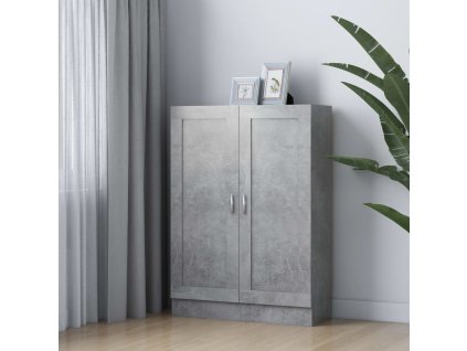 Knihovna betonově šedá 82,5 x 30,5 x 115 cm kompozitní dřevo