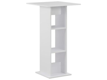 Barový stůl bílý 60 x 60 x 110 cm