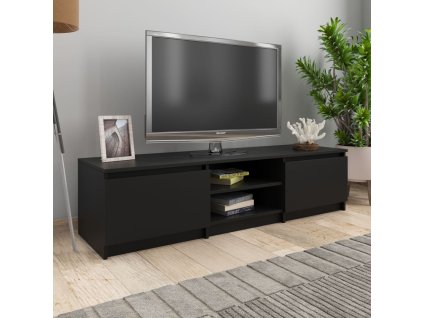 TV stolek černý 140 x 40 x 35,5 cm kompozitní dřevo