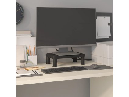 Stojan na monitor černý 38 x 24 x 10,5 cm