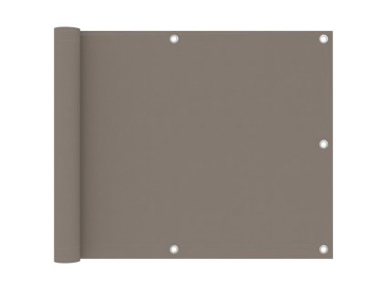 Balkónová zástěna taupe 75 x 500 cm oxfordská látka