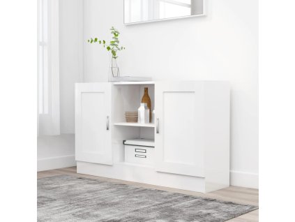 Příborník bílý 120 x 30,5 x 70 cm kompozitní dřevo