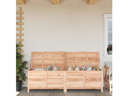 Zahradní úložný box 198,5 x 50 x 56,5 cm masivní jedlové dřevo