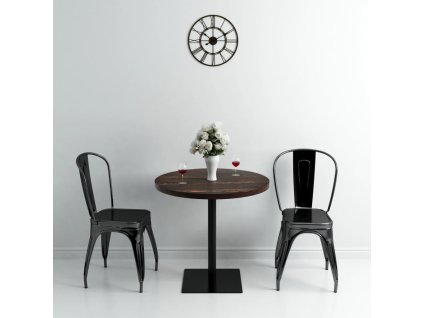 Bistro stůl MDF a ocel kulatý 80 x 75 cm