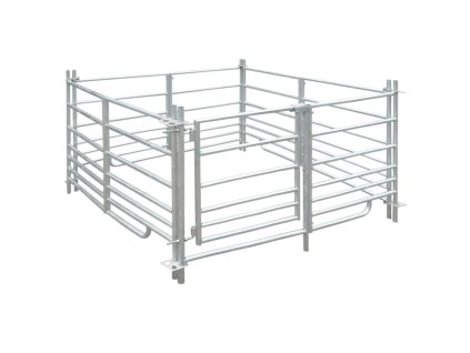 Ohrada pro ovce 137 x 137 x 92 cm, 4 panely z pozinkované oceli
