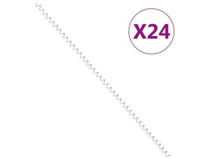 Gabionové spirály 24 ks pozinkovaná ocel 100 cm