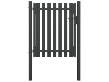 Zahradní plotová branka ocelová 100 x 100 cm antracitová