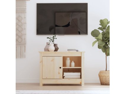 TV skříňka 70 x 36,5 x 52 cm masivní borové dřevo