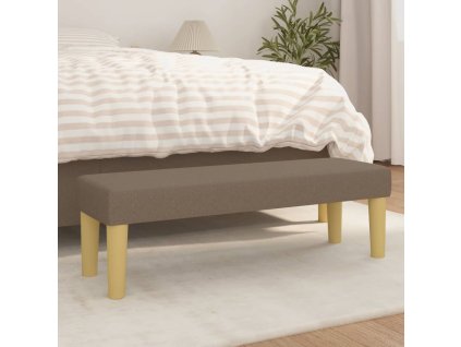 Lavice taupe 100x30x30 cm textil