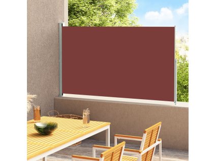Zatahovací boční markýza 180 x 300 cm hnědá