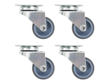 Dvojitá otočná kolečka 4 ks 50 mm