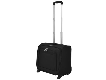 Příruční kufr na kolečkách, černý