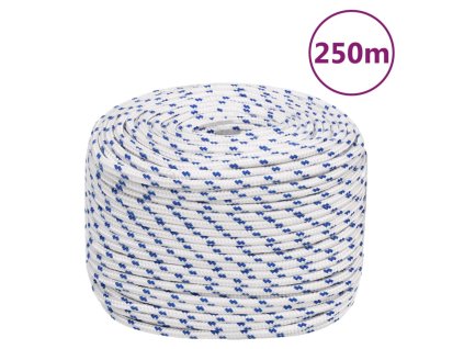 Lodní lano bílé 6 mm 250 m polypropylen
