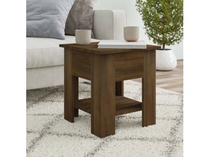 Konferenční stolek hnědý dub 40 x 40 x 42 cm kompozitní dřevo