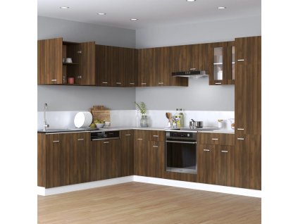 Závěsná skříňka "Lyon" hnědý dub 60x31x60 cm, dřevěné podlahy