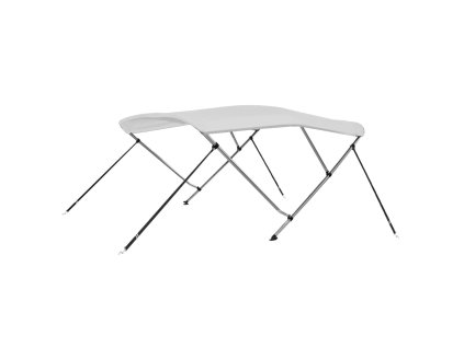 Bimini stříška se 3 oblouky bílá 183 x 160 x 137 cm