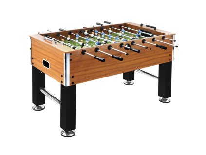 Stolní fotbal ocel 60 kg 140x74,5x87,5 cm světle hnědý a černý