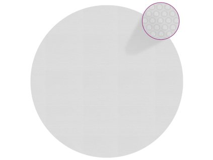 Plovoucí PE solární plachta na bazén 527 cm šedá