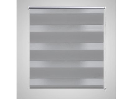Zebrová roleta 120,9 x 230 cm, šířka látky 116,7 cm, šedá