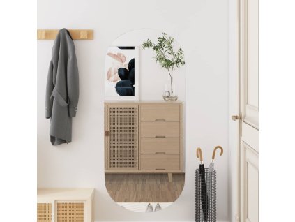 Nástěnné zrcadlo 40 x 90 cm sklo oválné