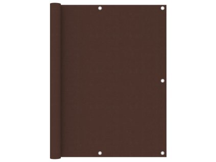 Balkónová zástěna hnědá 120 x 500 cm oxfordská látka