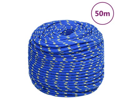 Lodní lano modré 8 mm 50 m polypropylen